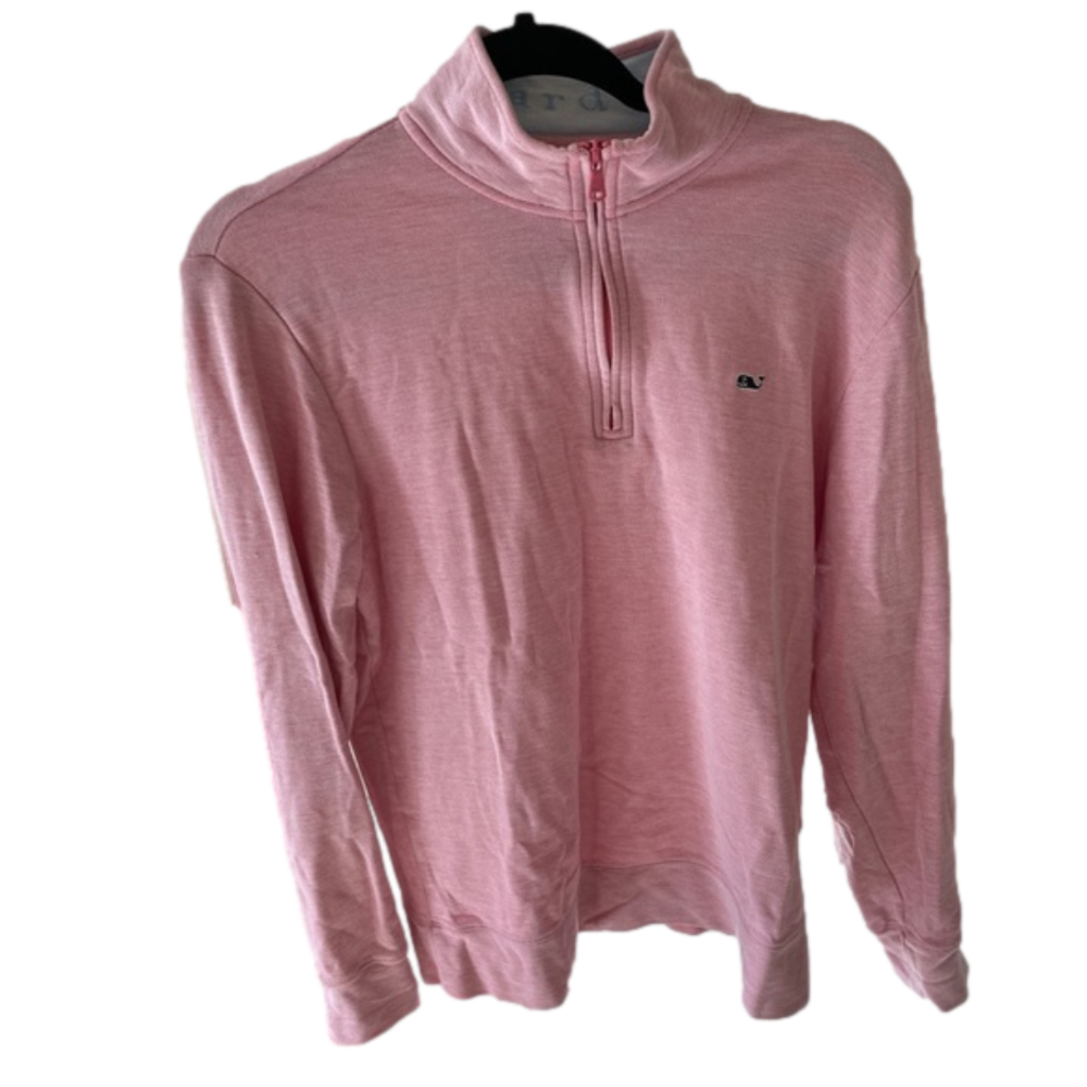 Vineyard Vines Pink Quarter-Zip Pullover